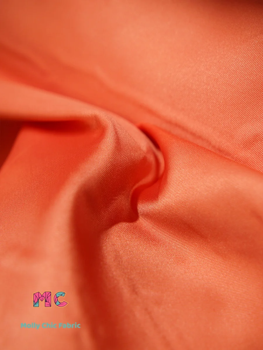 Tela Mikado brillante grueso, costura de ropa de alta gama, tela satinada de color sólido para boda, vestido de noche, tela cortavientos para traje