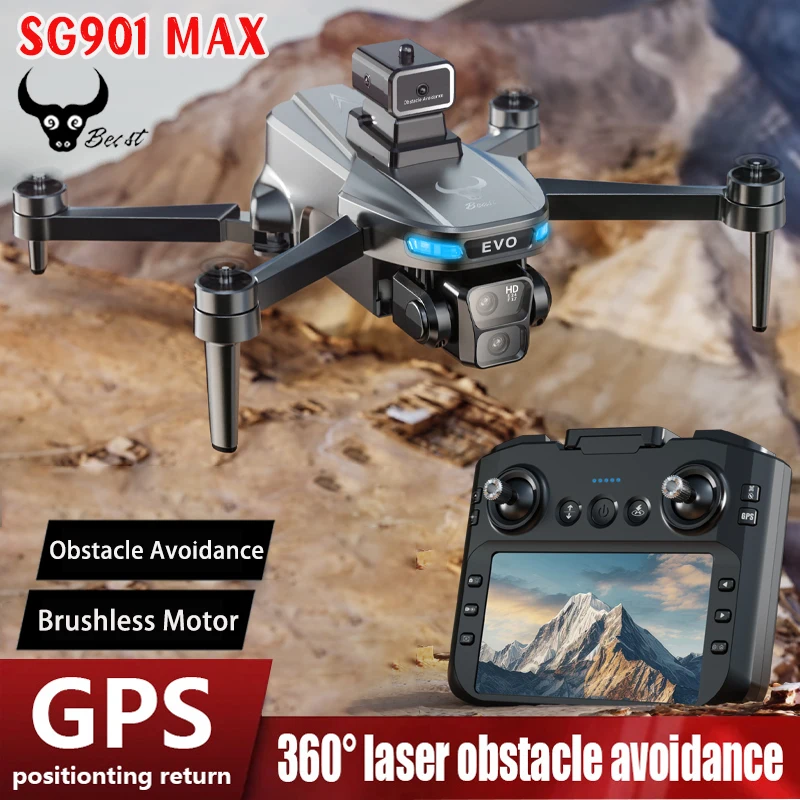 2024 SG901 MAX Drone Screen Send Memory Card 5G Image Transfer GPS 8K HD Camera Obstacle Avoidance Brushless Aerial FPV Dron 3KM