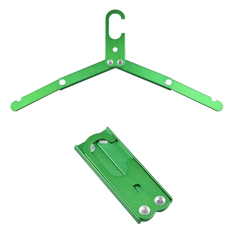 Aluminum Foldable Portable Hangers for Business Trips Ultra-light Non-slip Hangers for Road Trips Outdoor Camping Accessories