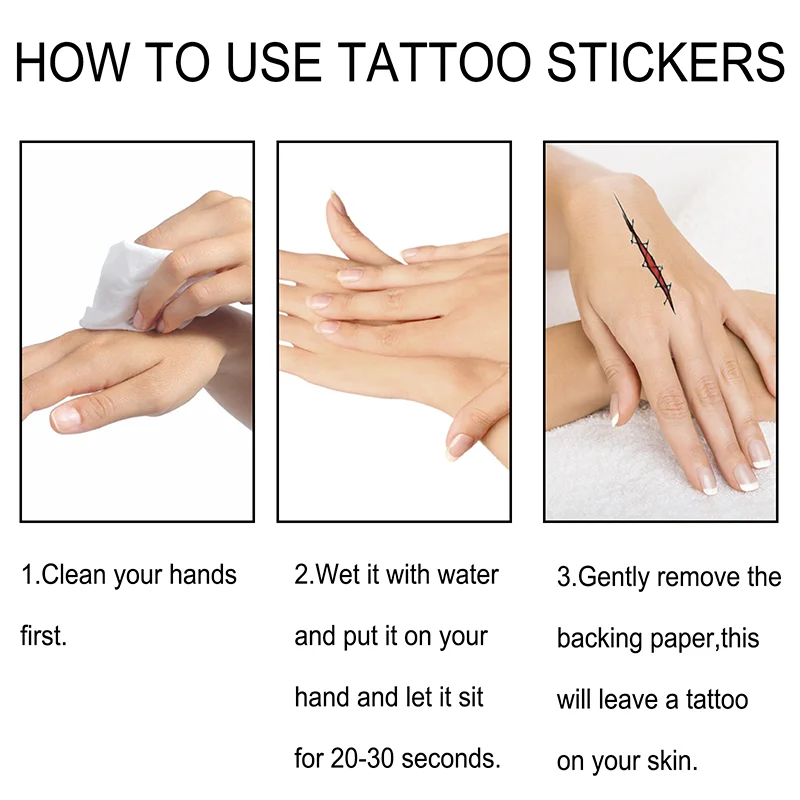 Halloween tattoo stickers, Halloween Horror Party Party make-up decoratieve mond tattoo stickers