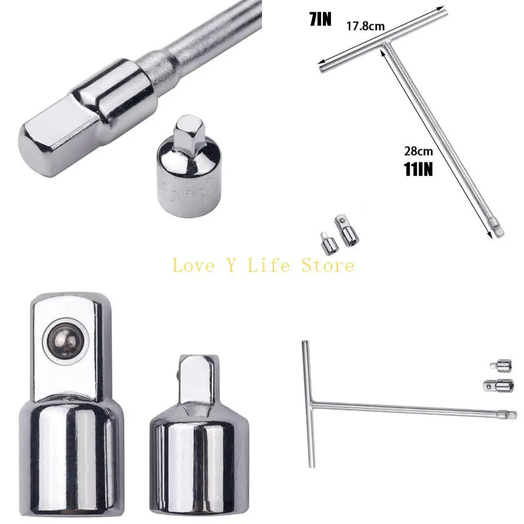 

L74C 3/8in T Handle Wrench Multifunctional T Handle Wrench with Enhances Torsions Capabilities Effective Hand Tool