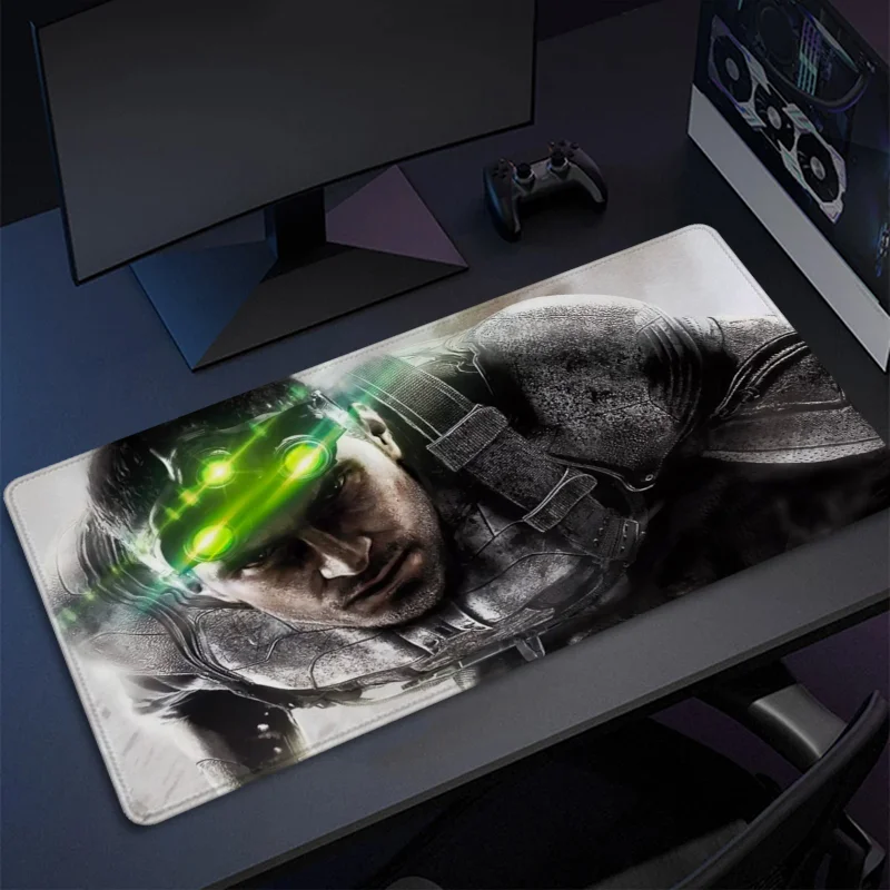 Tapis de souris d'ordinateur Splinter Cell Conviction, grand tapis de jeu Gamer, polymères de bureau, souris Sub média, Deskvirus, Anime, accessoires informatiques