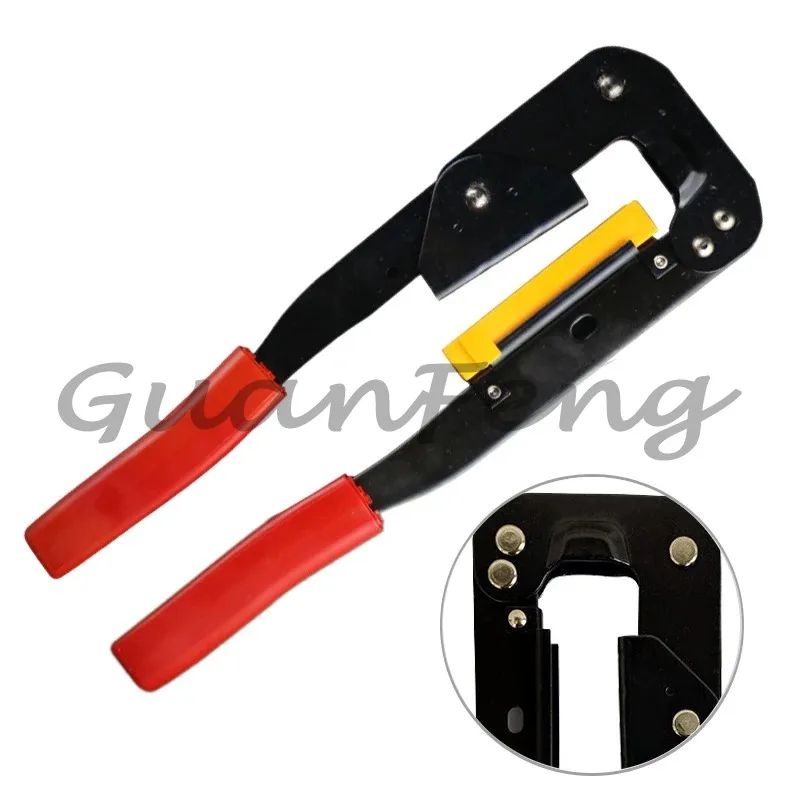 FC IDC Connector Crimp Clamp YTH-214, Universal Flat Cable Crimp Clamp Tool, Durable Electrician Handheld Device