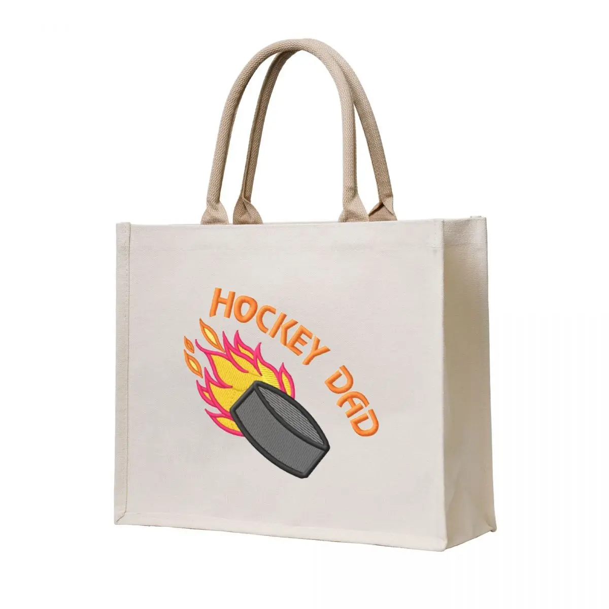 

hockey dad. Tote Bag Women's shopper bag luxury women custom canvas bag cute pouch