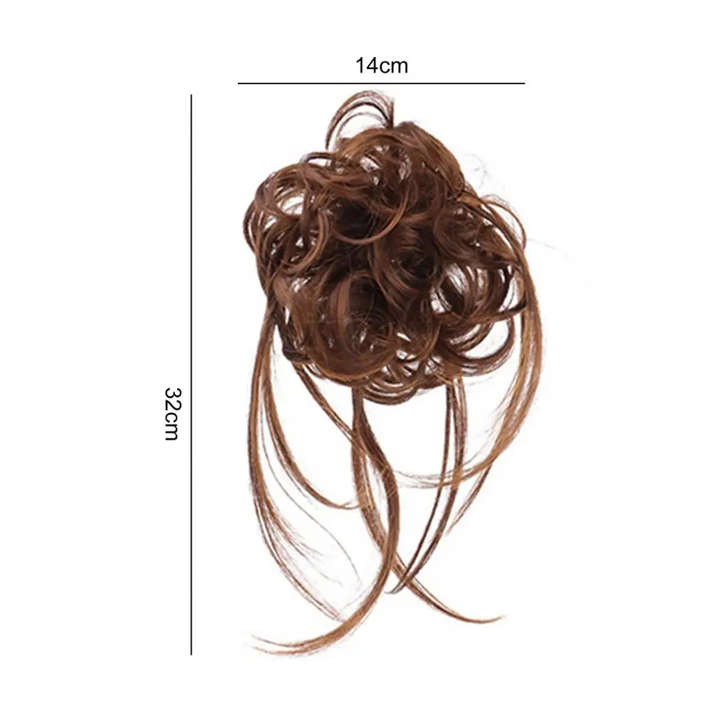 Perücken chaotischer Effekt flauschiges Haar atmungsaktives Chignon chaotisch Scrunchie elastisches Haar Brötchen für Party