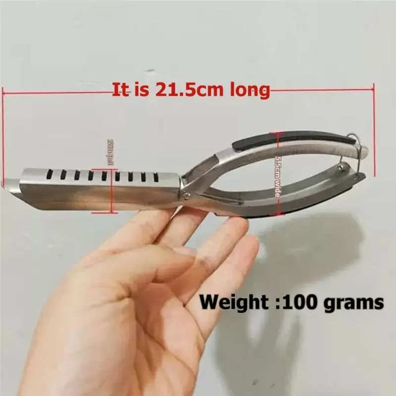 ABFU-Rib Membrane Removal Tool,Stainless Steel Rib Prep Tool Membrane Remover, Rib Prep Tool With Arc Clamp & Non-Slip Grip