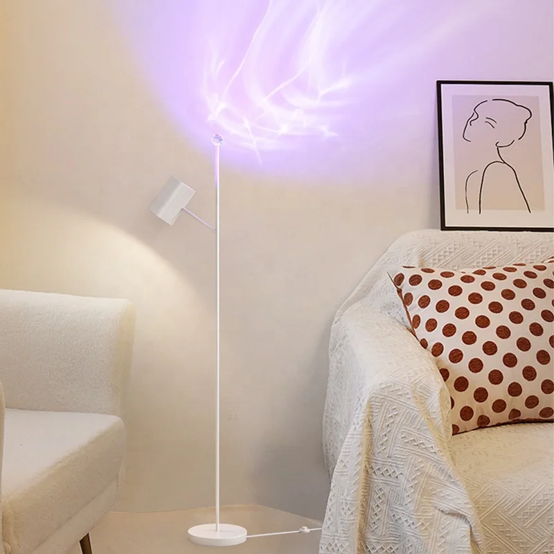 

12W Water Ripple Floor Lamp with Remote /APP Control Ambient Lamp Atmosphere Light Multicolor Net Red Night Light