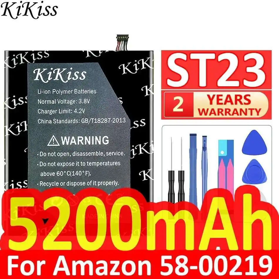 

High-Capacity For Amazon 58-00219 Tablet Battery 5200mAh ST23
