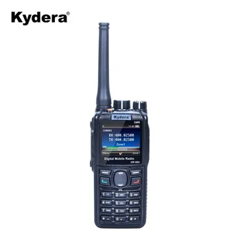 Kydera DR-880 UHF Analog/dijital 5 Watt DMR taşınabilir radyo ile LCD ekran ve tuş takımı, AES şifreleme
