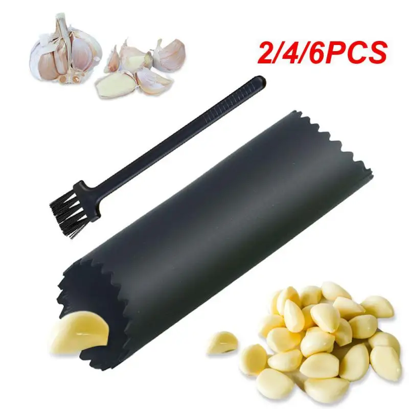 2/4/6PCS Food Grade Safety Practical Household Silicone Garlic Peeler Simple Portable Kitchen Manual Health Wear-resistant