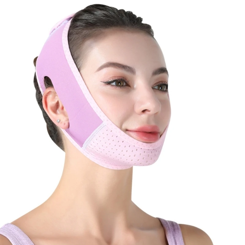 Jaw Line Enhancer Strap V Face Slimming Bandage with Adjustable Jaw Line Shaper for Home or Office Easy to Use Ban Drop Shipping