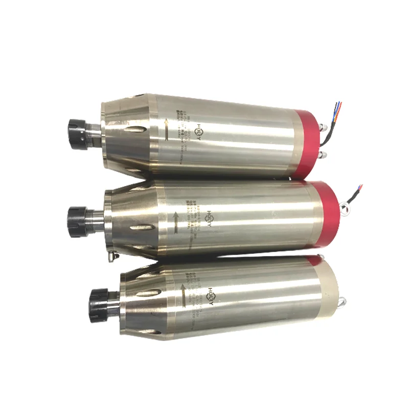 Water Cooled 9kw 140mm 400hz 380v 24000rpm Cnc Spindle Motor For Aluminium Stone Cnc Horizontal Boring Machine