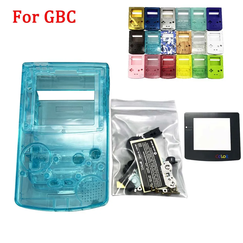 New Housing Shell Replacement Kits For Gameboy Color GBC IPS LCD And Original Screen with Glass Screen Lens Case Accessories