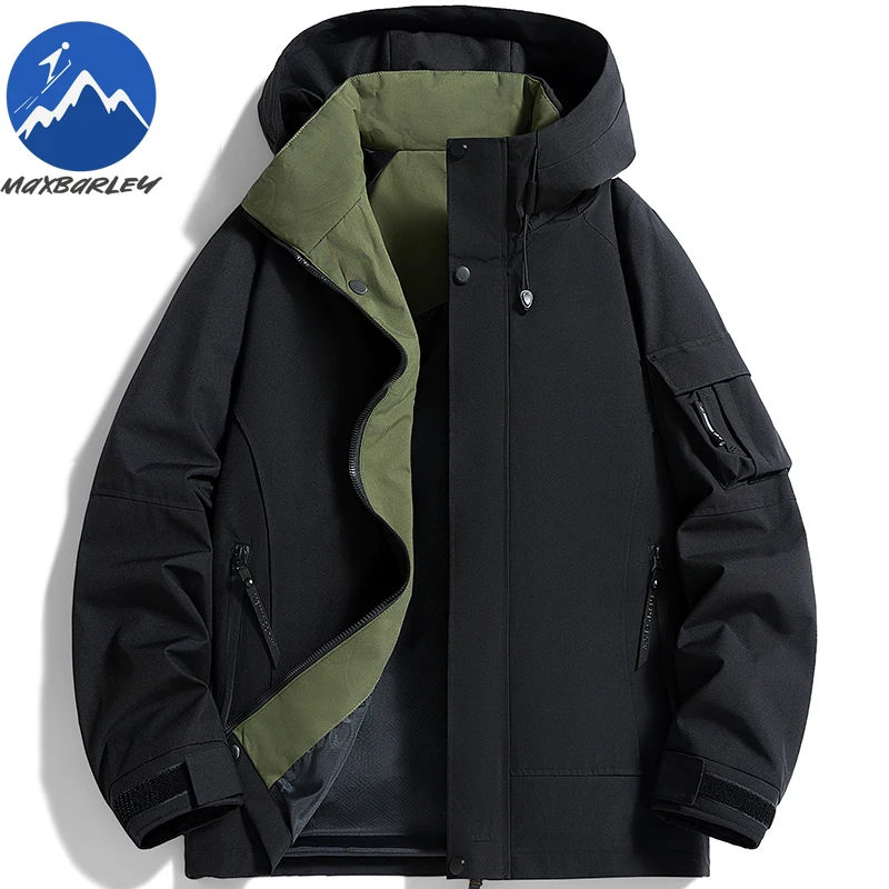 

2026 New Jacket Hooded Outdoor Mountaineering Windproof Breathable Coat Spring Autumn Travel Lightweight Comfort Men Clothing