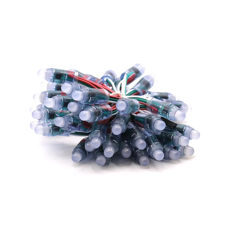 50 pz WS2811 2811 IC RGB Full Color 12mm Pixel Digitale Indirizzabile 5 V 12 V Dream Color LED Pixel Modulo IP68 Luce Impermeabile