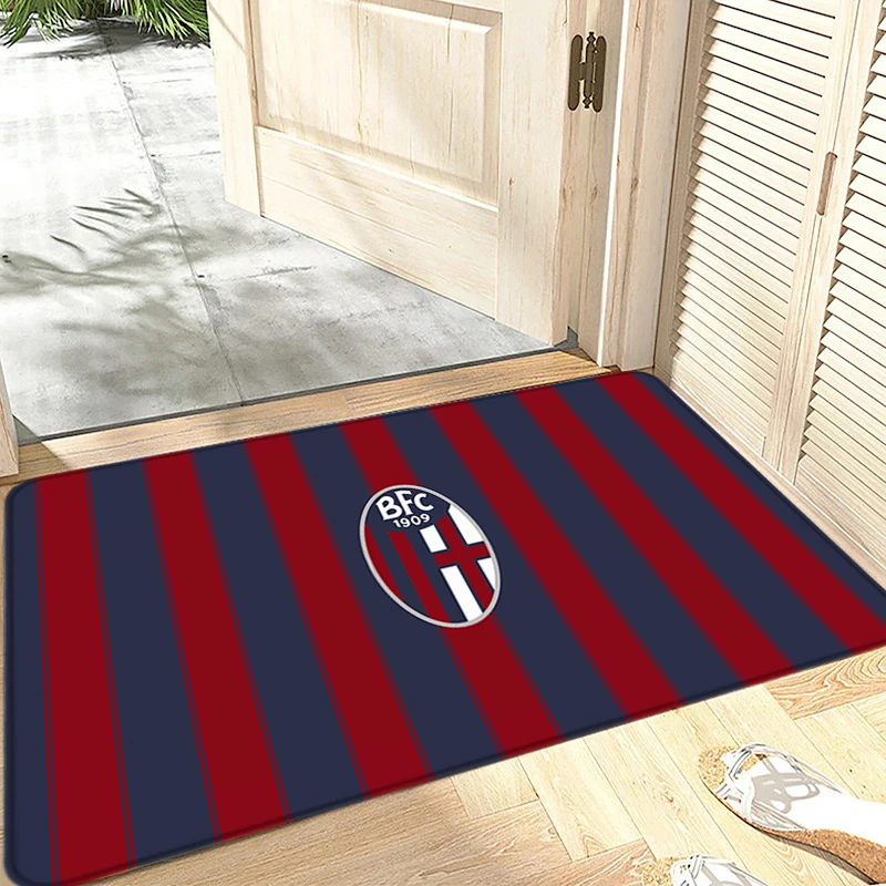 مدخل ممسحة شرفة السجاد سجادة غرفة معيشة القدم الحصير الكلمة حصيرة الهدايا المثالية بولونيا نادي كرة القدم 1909 عدم الانزلاق ديكور المنزل
