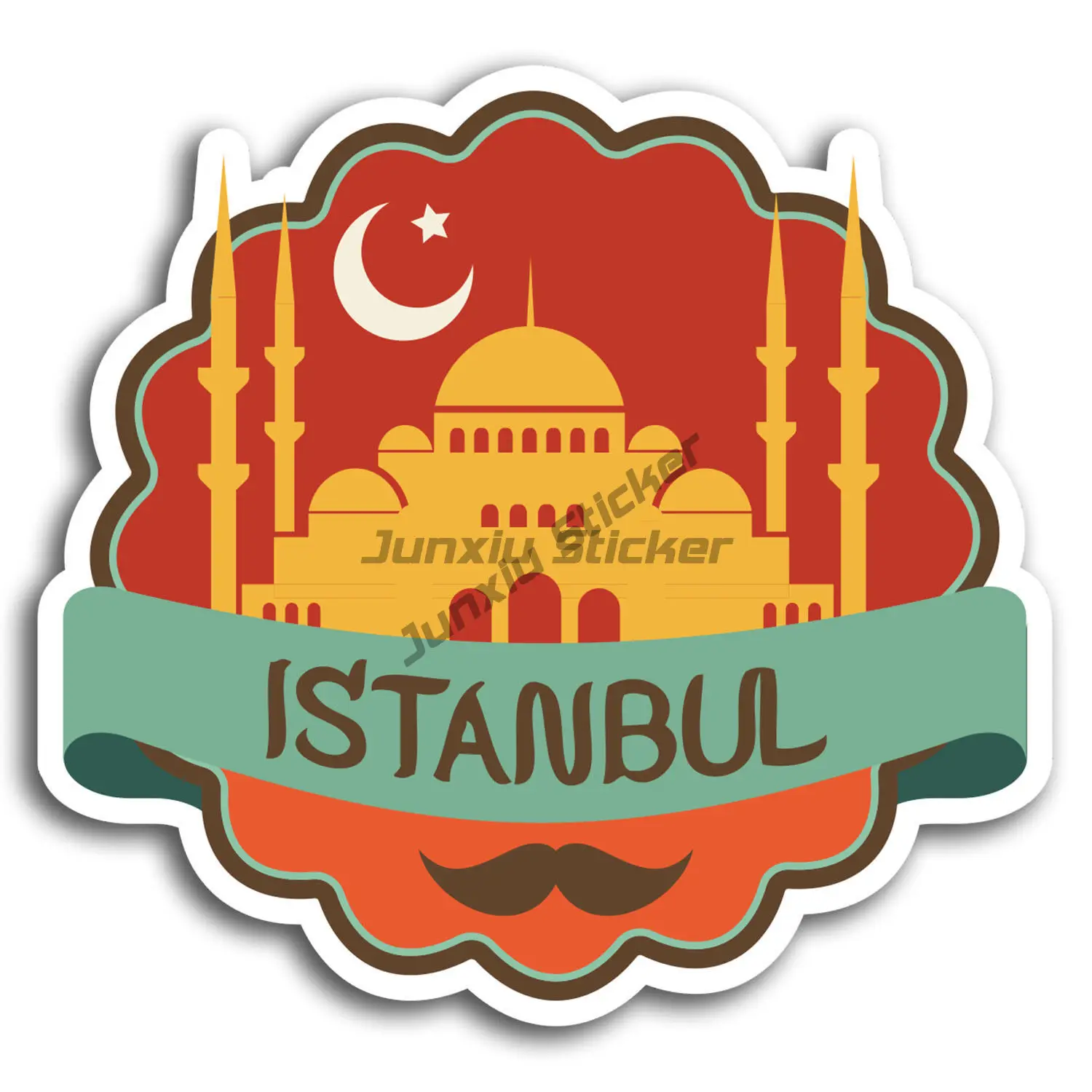 

Istanbul Turkey Travel Vinyl Stickers - Laptop Luggage Bumper Window Phone Trunk Guitar Cover Scratches Exterior Decor