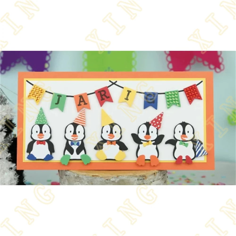 Metal Craft Cutting Dies Diy Scrapbook Paper Diary Decoration Card Handmade Embossing New Product for 2023 Patrick Penguin