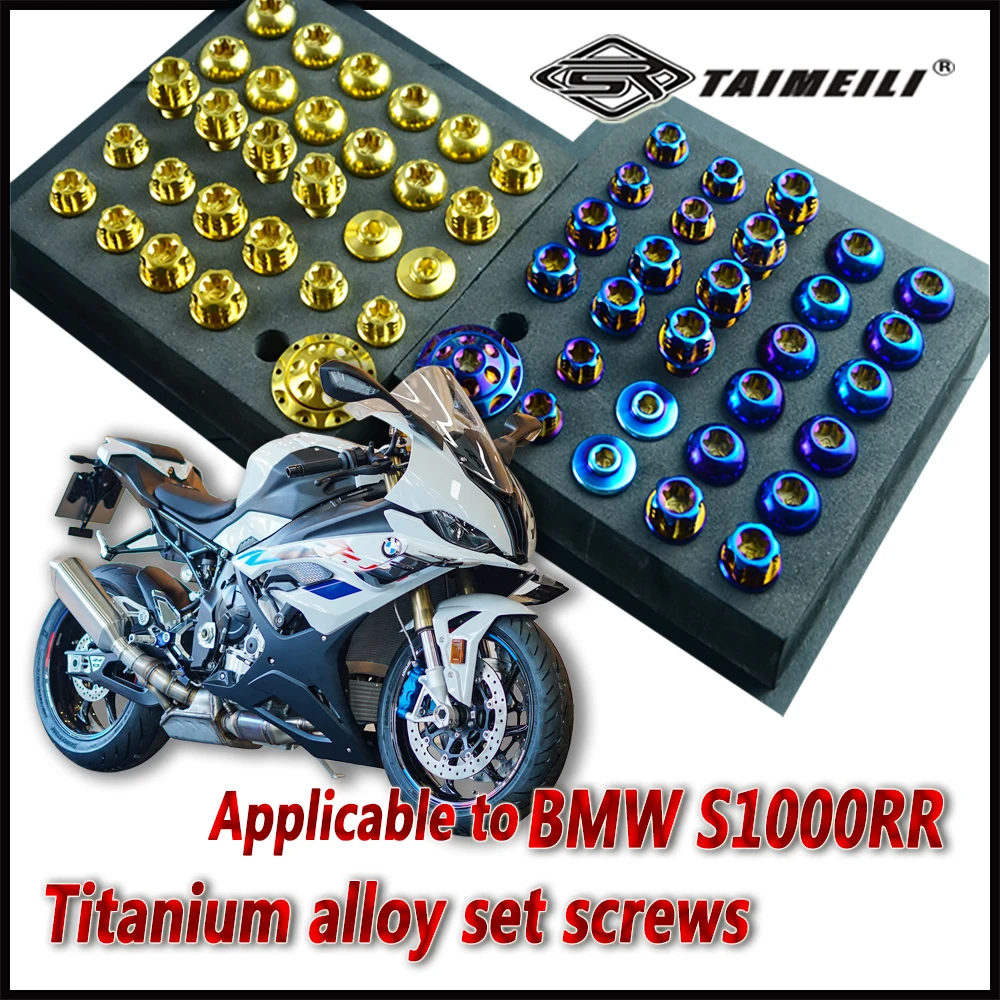 TAIMEILI Titanlegierungs-Motorradbolzen geeignet für BMW S1000RR Modifikationsschraube Reparatur- und Ersatzschraube #   1