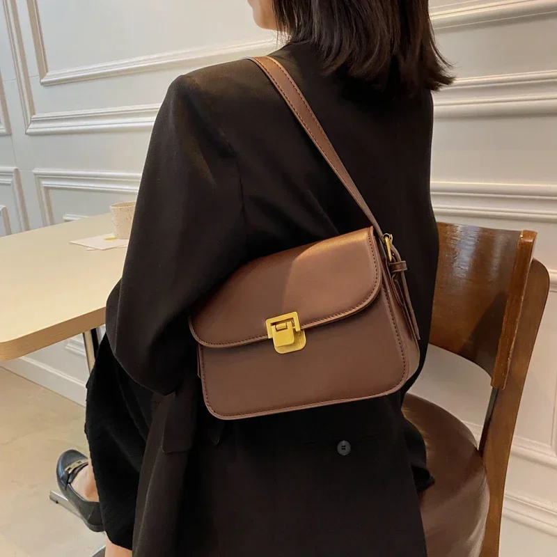 Retro Shoulder Bags for Women 2024 New Designer Bag Luxury Crossbody Bag Dual Straps Messenger Bag Quality Mini Briefcase