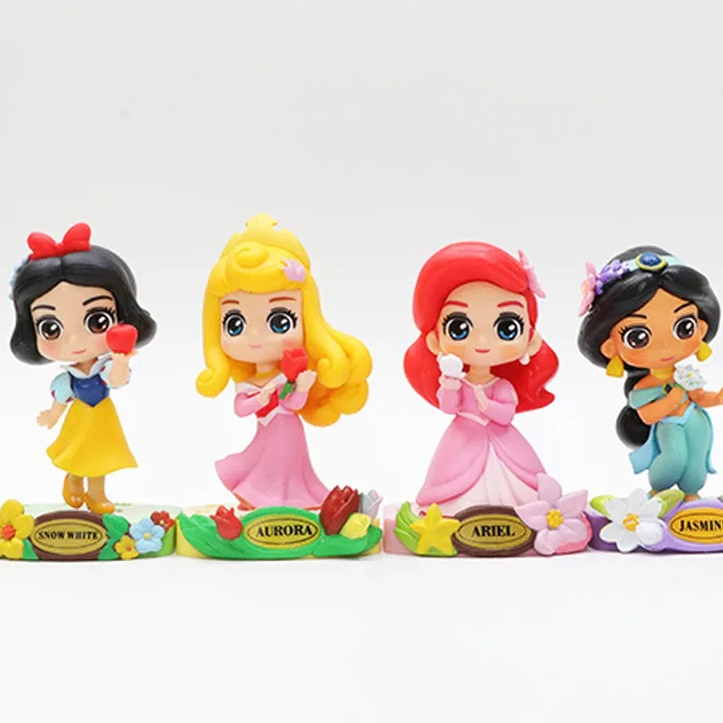 Afbeelding 6: Disney Sneeuwwitte Actiefiguren Pop Cartoon Schattige Kinderen Themafeest Taart Decoratie Auto Interieur Ornament Meisjes Verjaardagscadeaus