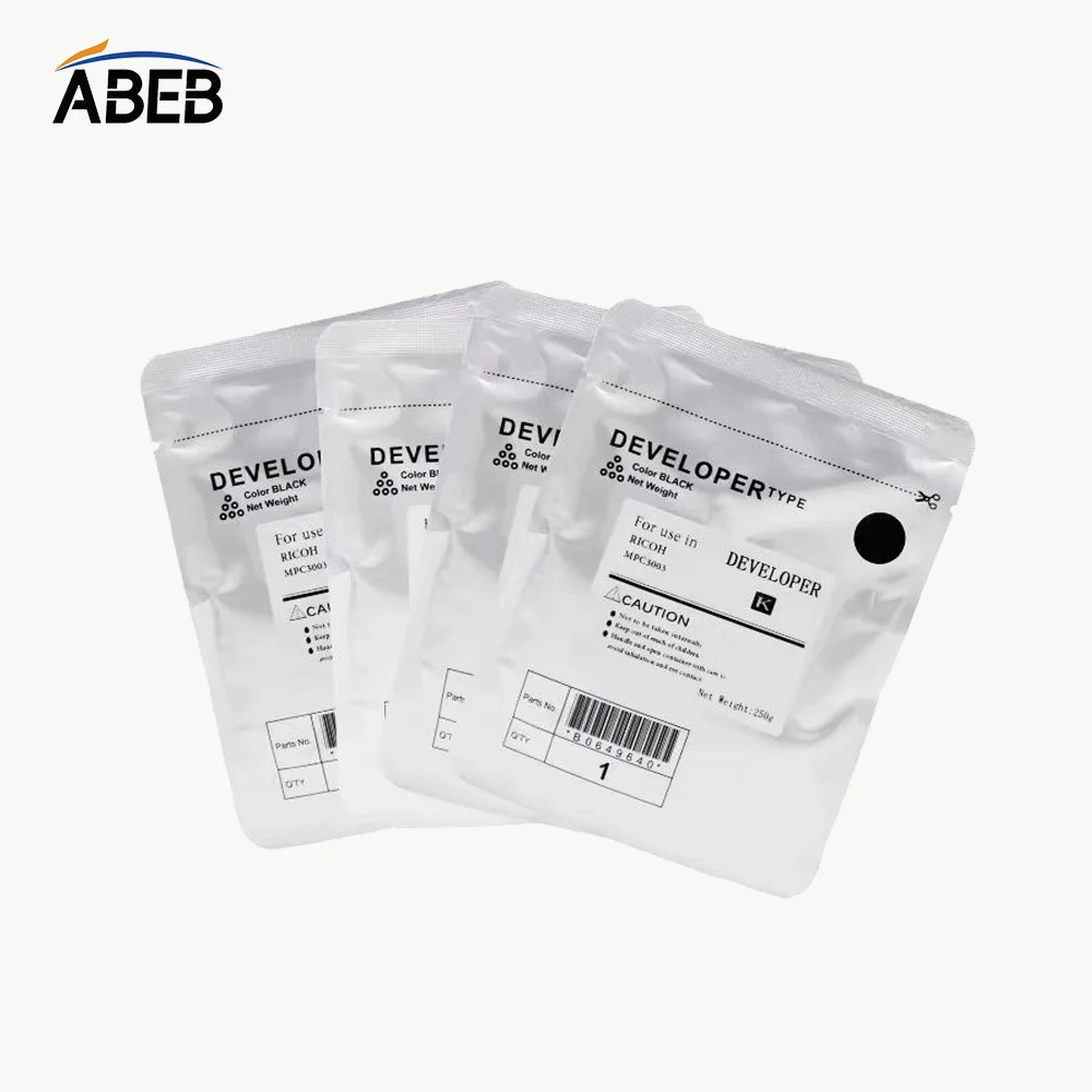 1Set/4pcs MC2501 Developer Powder For Ricoh MC2000 MC2001 MC2501 MC 2000 2001 2501 High Quality Compatible Imports Iron Carrier