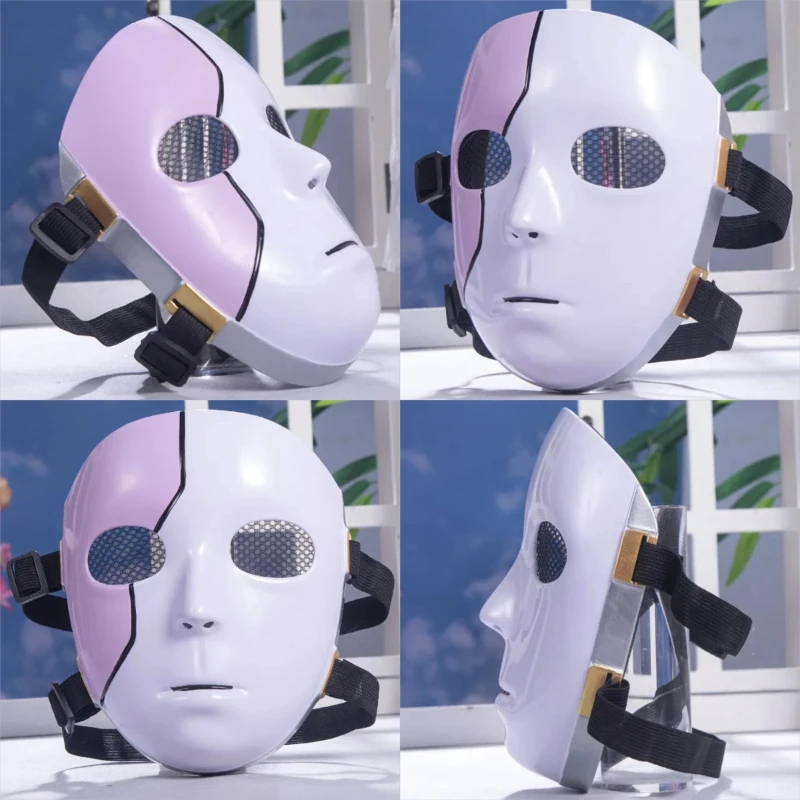 

Full Face Plastic Mask Cosplay Accessories Sally Mask Anime Sal Fisher Halloween Carnival Show Party Costume Props