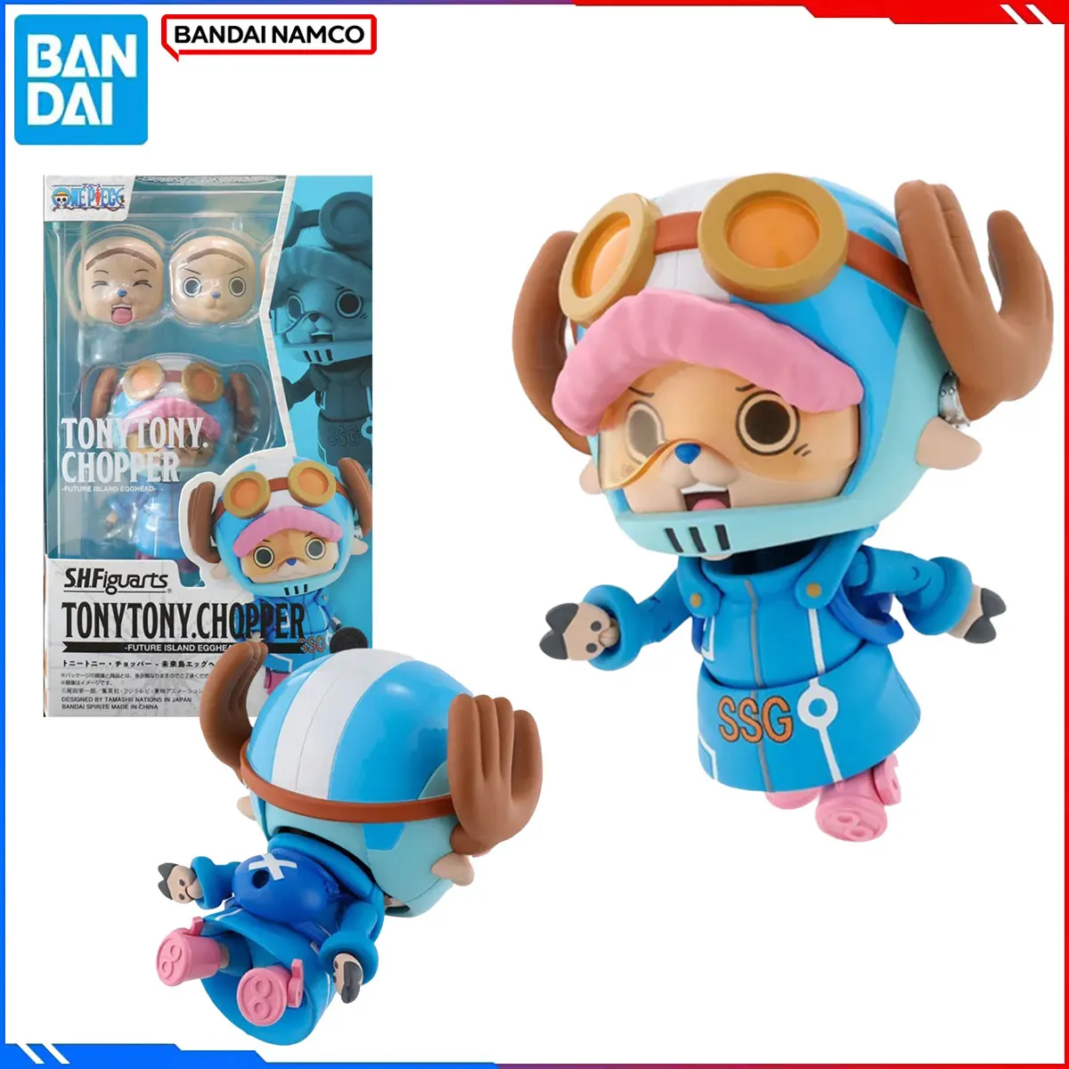 

Подлинная оригинальная цельная фигурка Bandai, комплект модели SHF1/12, аниме-фигурка Тони Тони Чоппер, остров будущего Egghead, экшн-модель игрушки