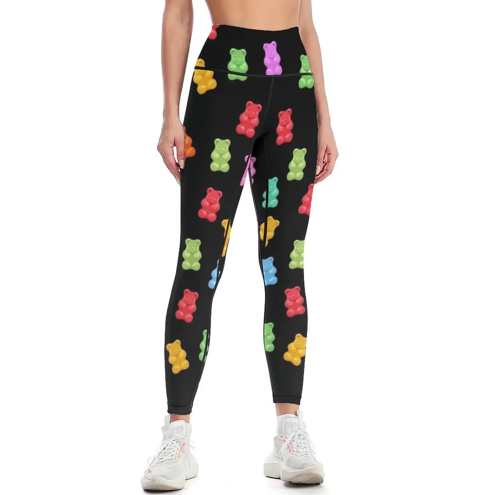 

Gummy bear pattern Leggings leggins push up woman Women's pants gym's sportswear flared Womens Leggings