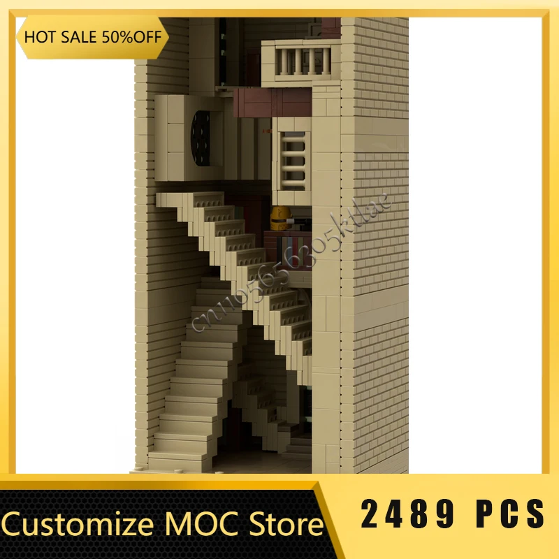 2489ピース MOC カスタマイズ 中世風 クリエイティブ建築 希望の塔 モジュール式 組み立てブロック モデル 子供向け 組み立て クリスマスギフト