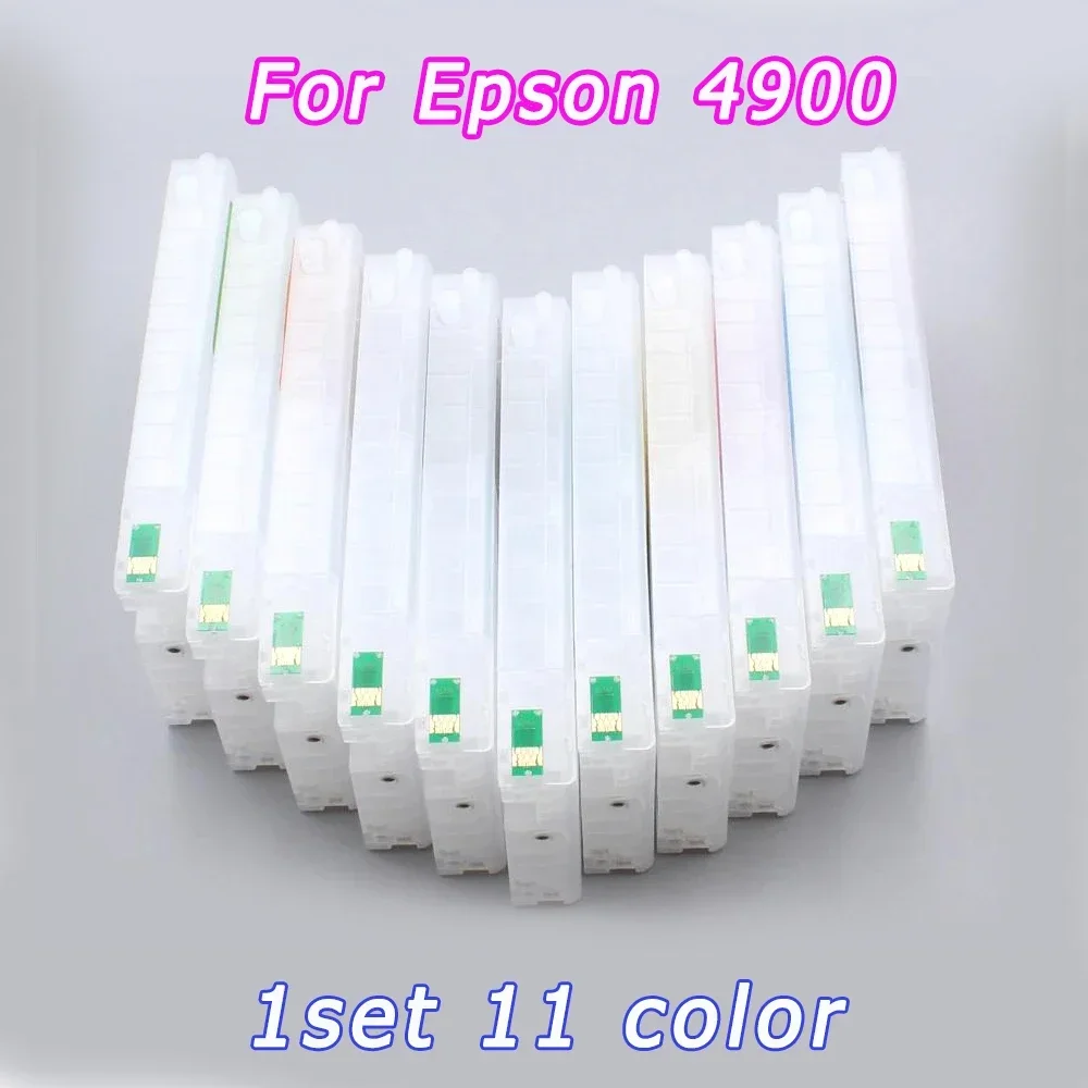 Printer Cartridge Refill Ink Cartridge For Epson Stylus Pro 4900 T6531 T6539 T653A T653B Empty Refillable Ink Cartridge ARC Chip