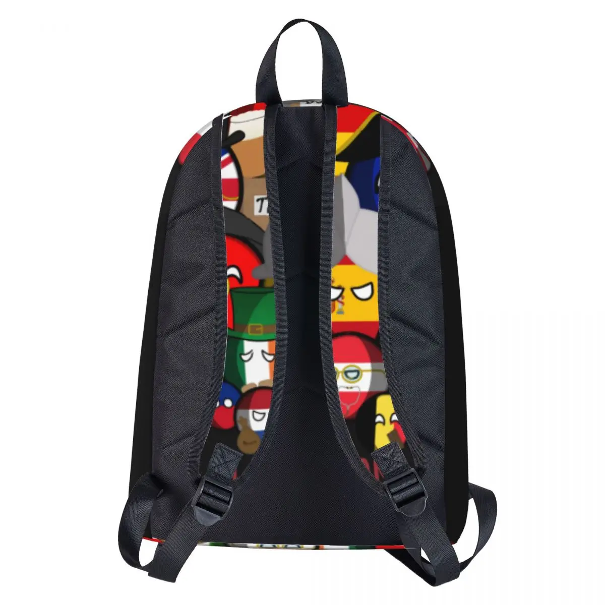 Countryball Manga Backpack Funny Cartoon Daily Backpacks Men Elegant School Bags Designer Lightweight Rucksack