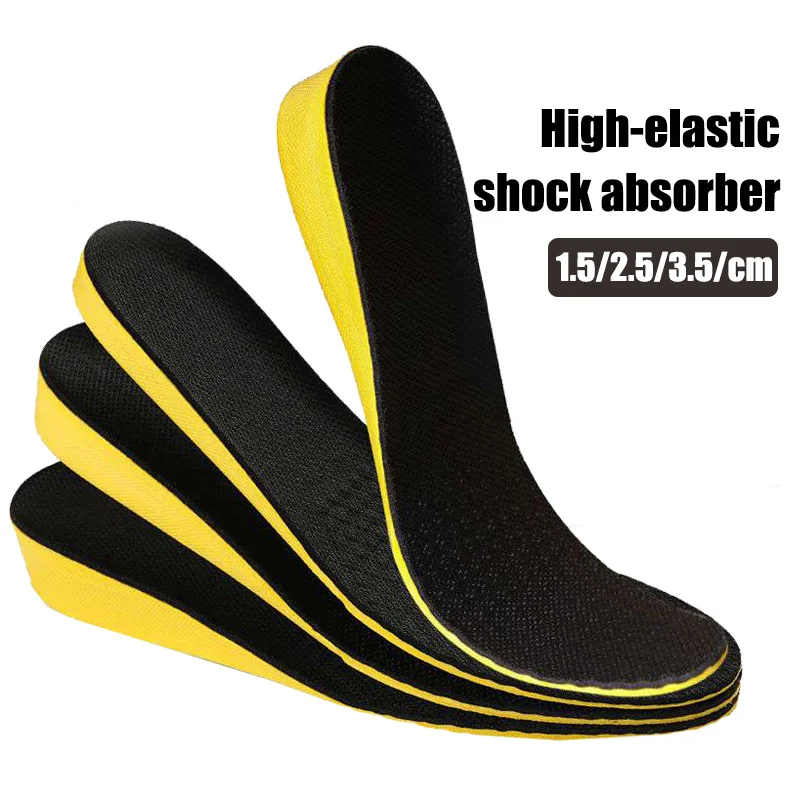 New Height Increase Insole Breathable Sport Insoles Arch Suport Insoles Men Women Adjustable Size Heighten Pad Feet Care Cushion