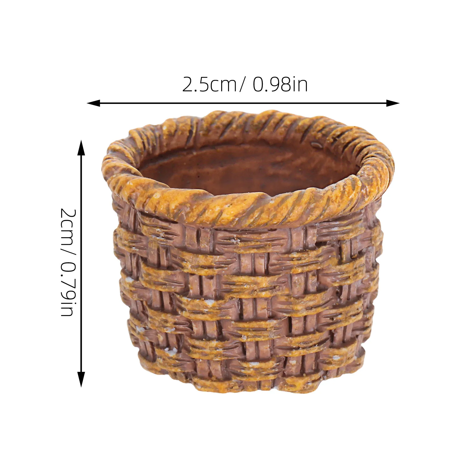 Mini Imitation Rattan Baskets 12 Pack Woven Containers for Baby Shower Favors Christmas Crafts