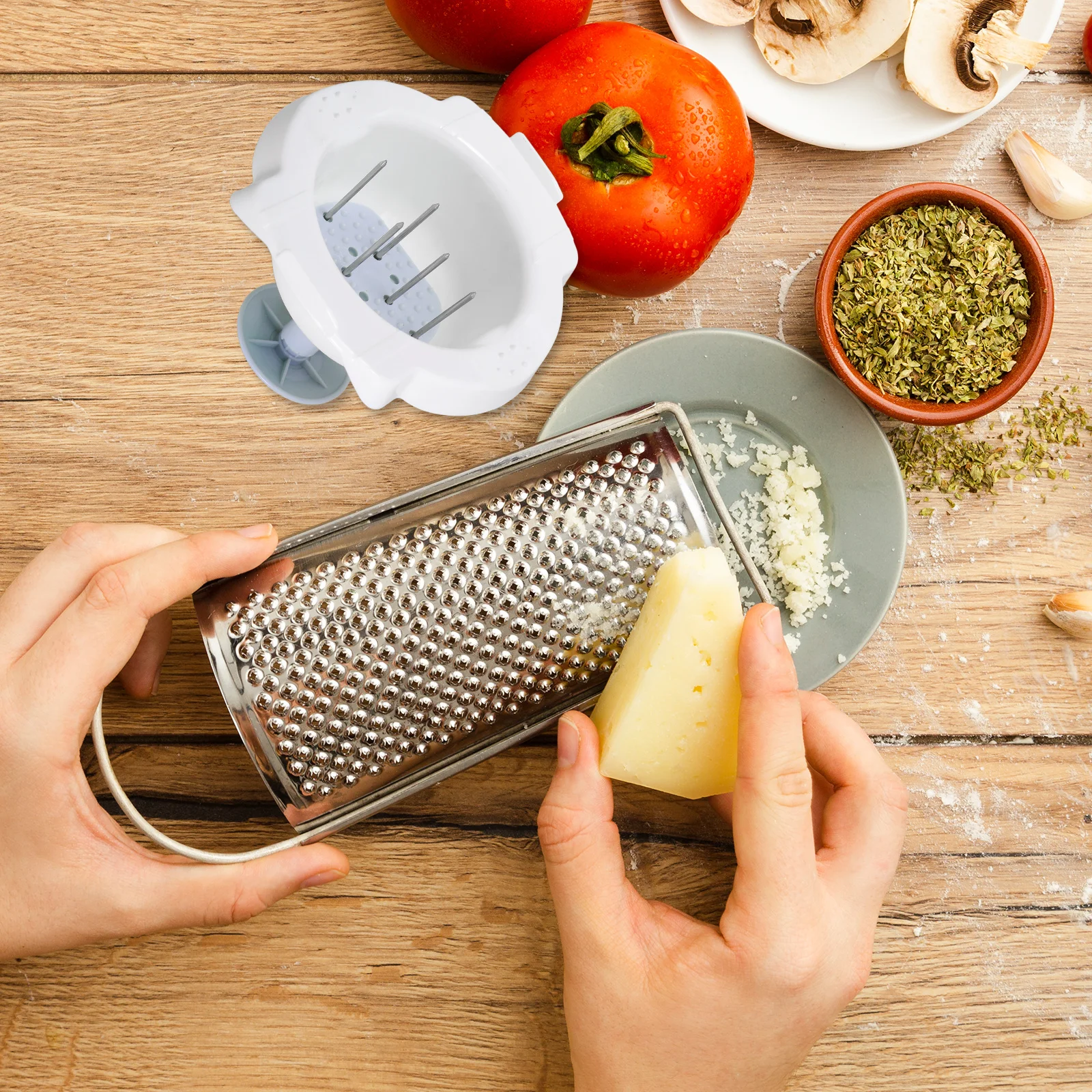 

Food Safety Holder Professional Slicer Finger Protector Vegetable Grater Supply Wear-Resistant Kitchen Tool Food Safety Holder