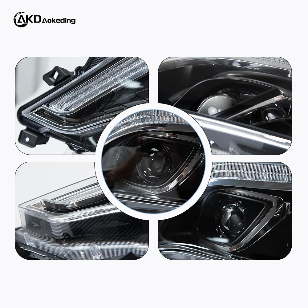 Auto Parts Headlights For Prado Land Cruiser 2014-2017 latest Styling LED Daytime Lights Dual Projector Car Accesorios Modified