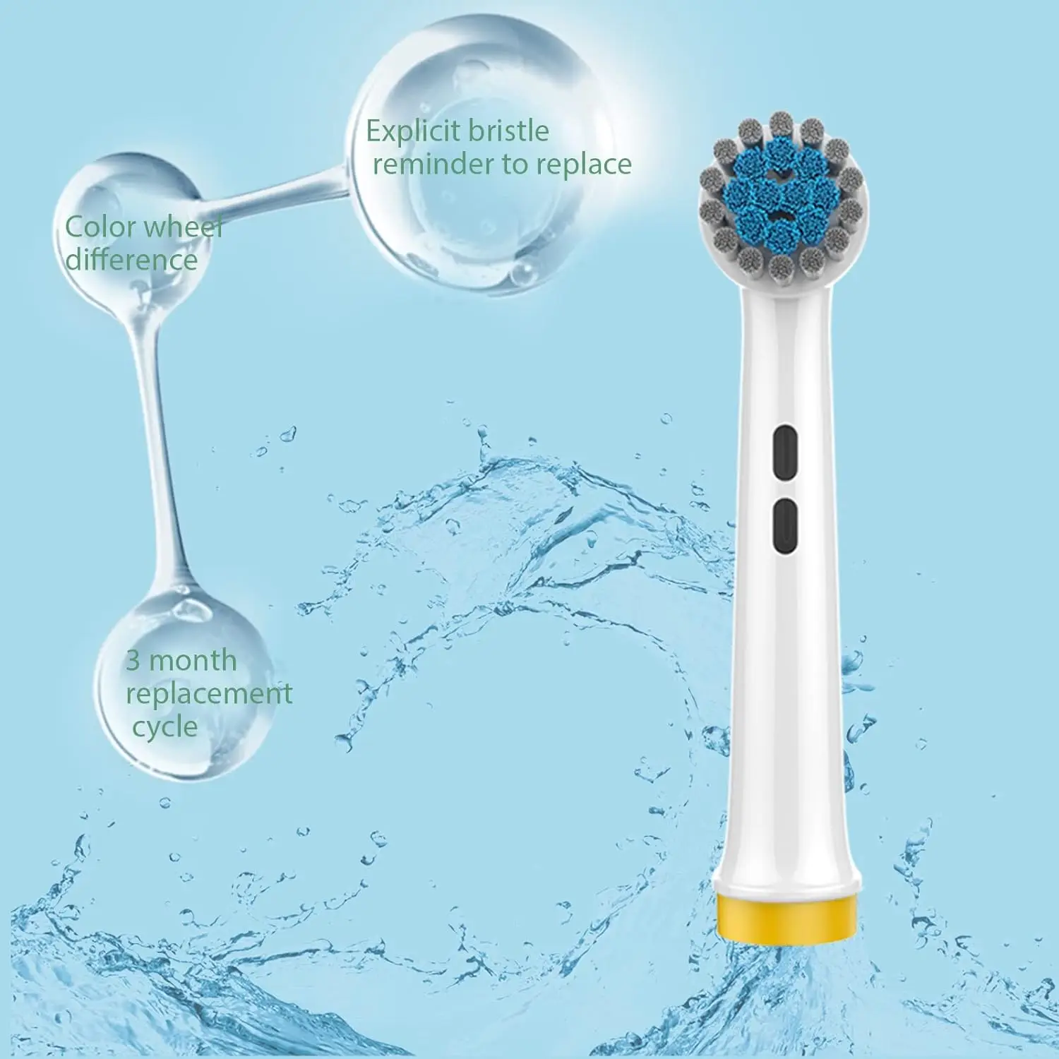 Electric Toothbrush Replacement Heads Ultra Soft Bristles Sensitive Gum Care Tooth Brush Heads For Oral B Toothbrush Nozzles