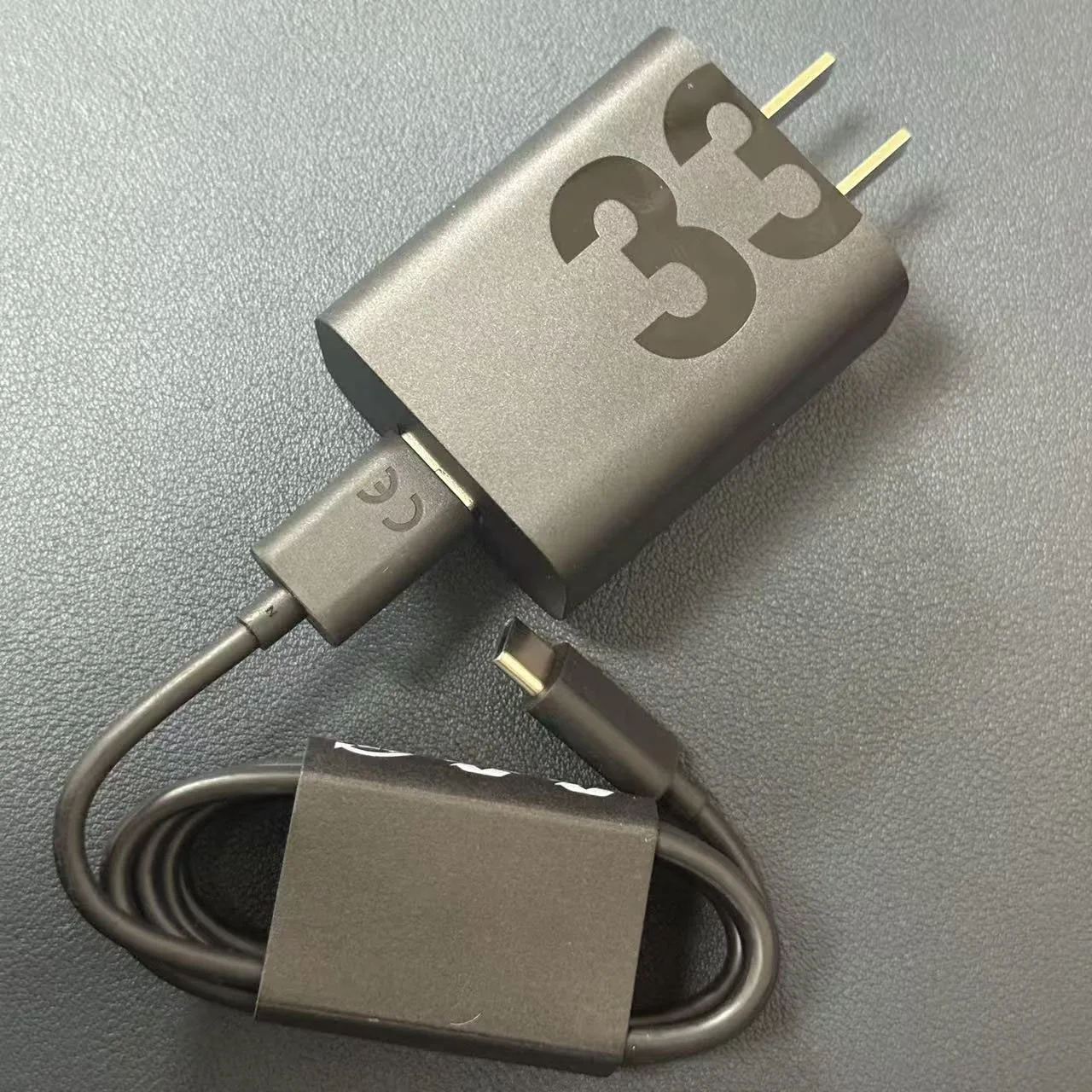 33W Turbo Fast Charge USB to Type C Cable 1M Data Line Compatible with Moto Edge S Pro, Razr 40, Razr 50