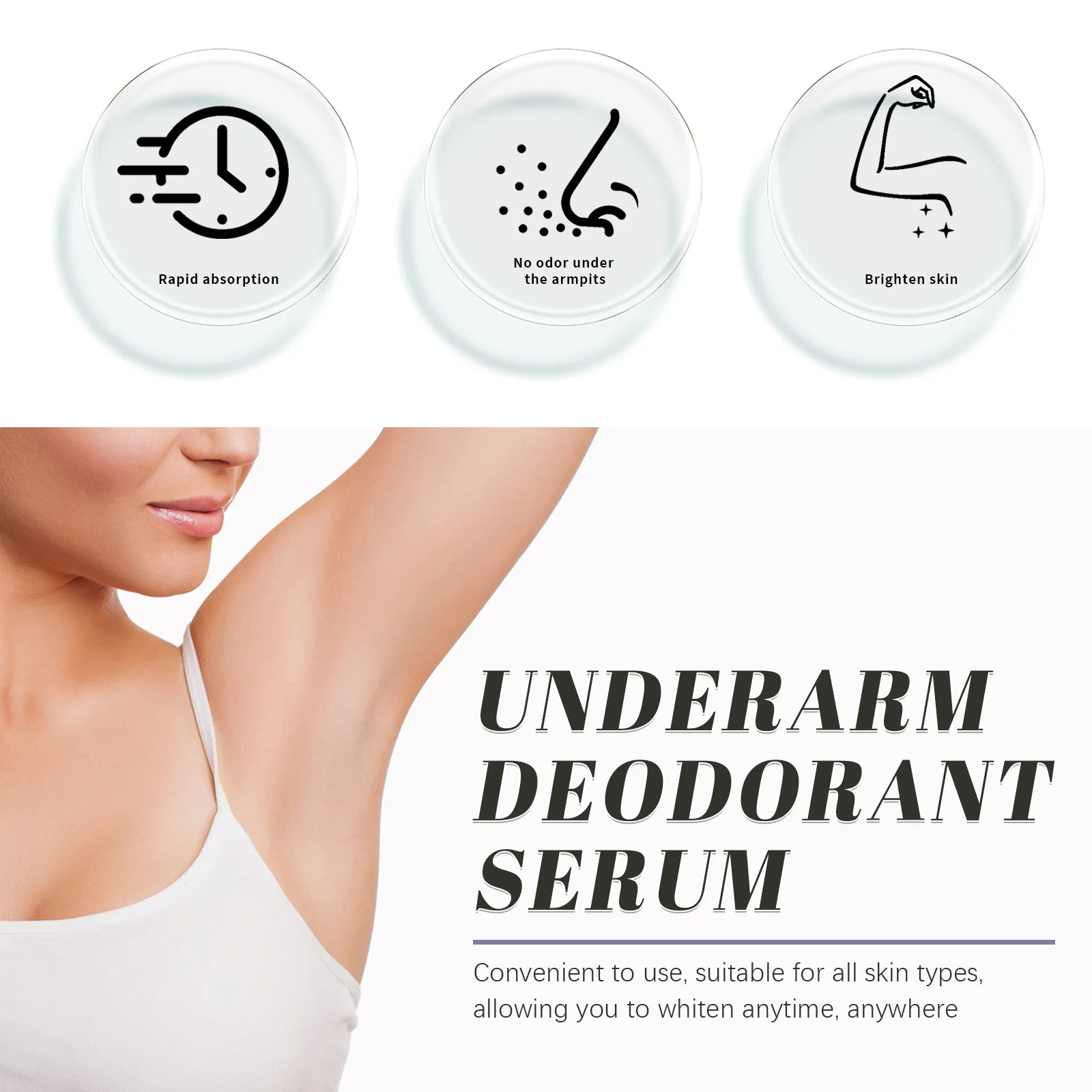 Armpits Deodorant Cream Perfume Remove Bad Smell Body Odor Anti Sweaty Deep Refreshing Lasting Aroma Herbal Skin Care Product