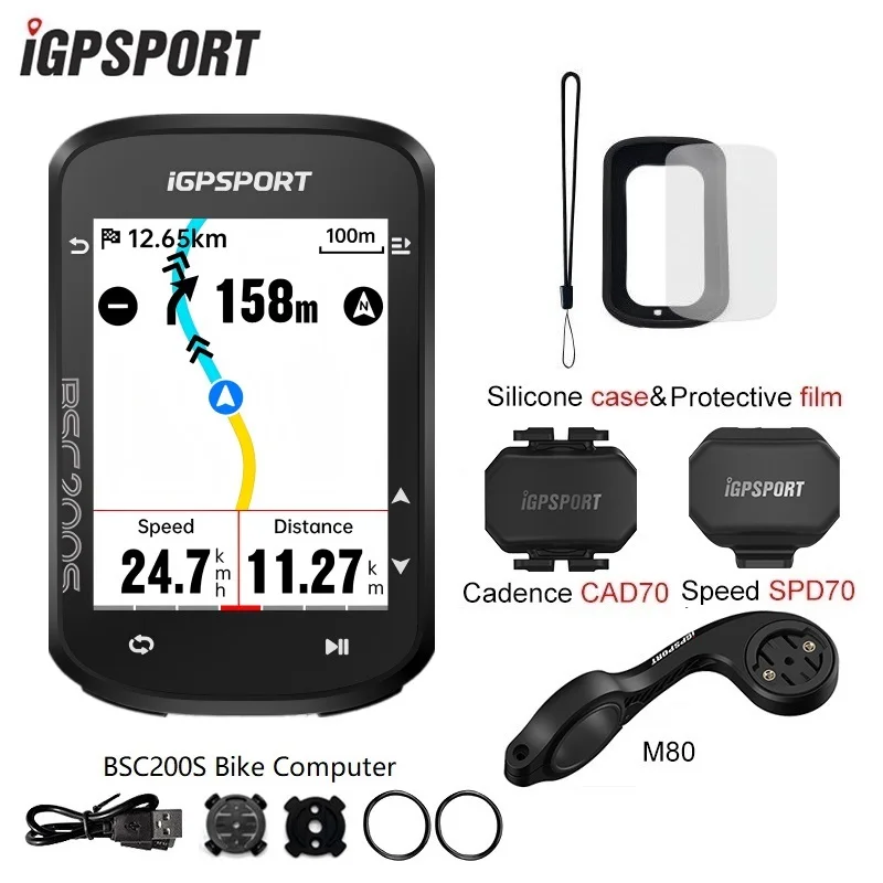 iGPSPORT BSC200S GPS Computer Cycling Wireless Speedmeter Colorful
