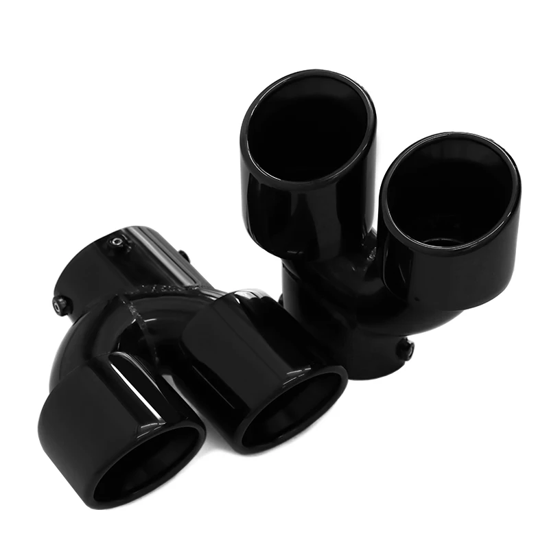 Quad Exhaust Tips for 2018-2021 BMW X3 G01 X4 G02 M40i Square to 4-Out Tailpipe Upgrade Stainless Steel No Diffuser Change