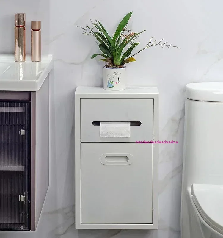 Stainless Steel Wall-Mounted Storage Cabinet Shelf Open-Mounted Toilet Toilet