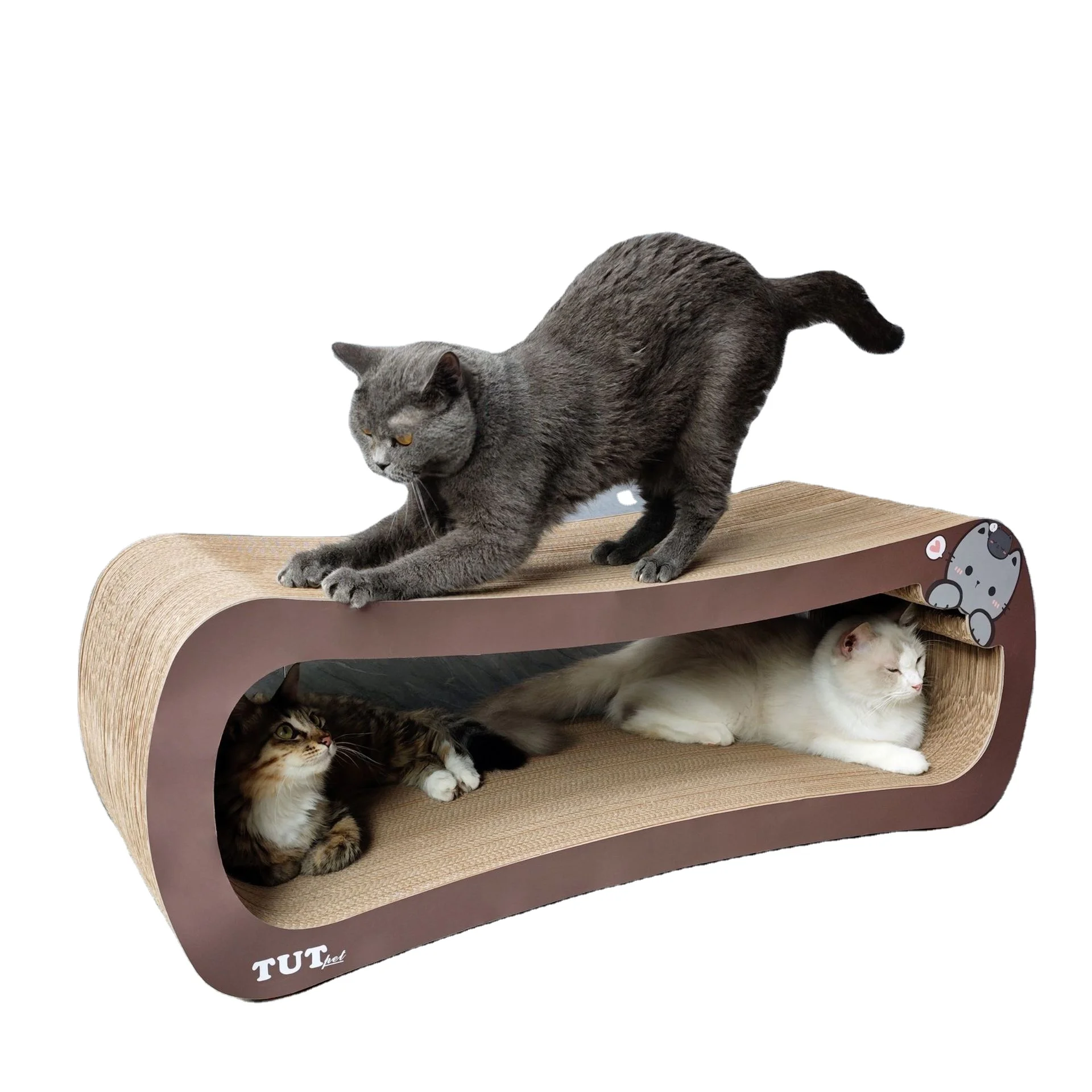 

Product Wholesale Interactive Cat Scratching Board Corrugated Paper Cat Scratcher Cardboard