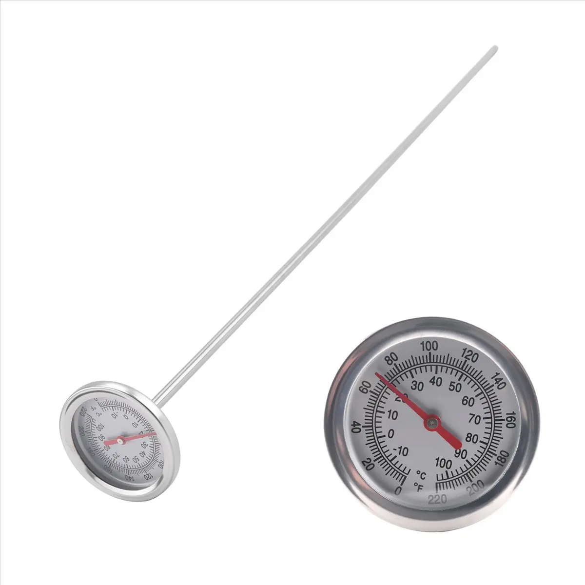 

Термометр для компостной почвы с длинным стержнем — быстрый отклик из нержавеющей стали, 20 дюймов — измерительный зонд — Фаренгейт и Цельсия