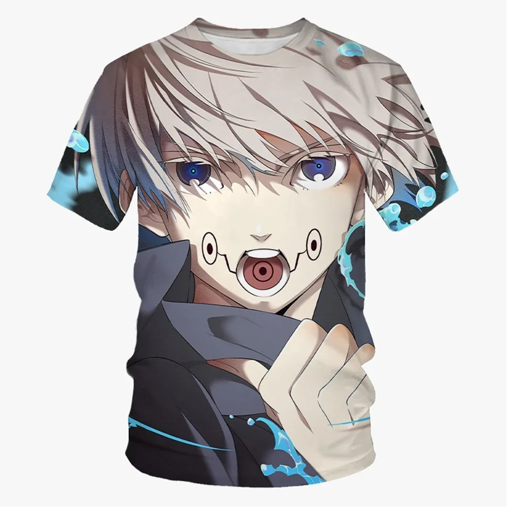 3D-gedrucktes Sommermodetrend-Anime-T-Shirt, neutrale Mode, Anime, lässig, bequem, kurzärmeliges Herren-Top