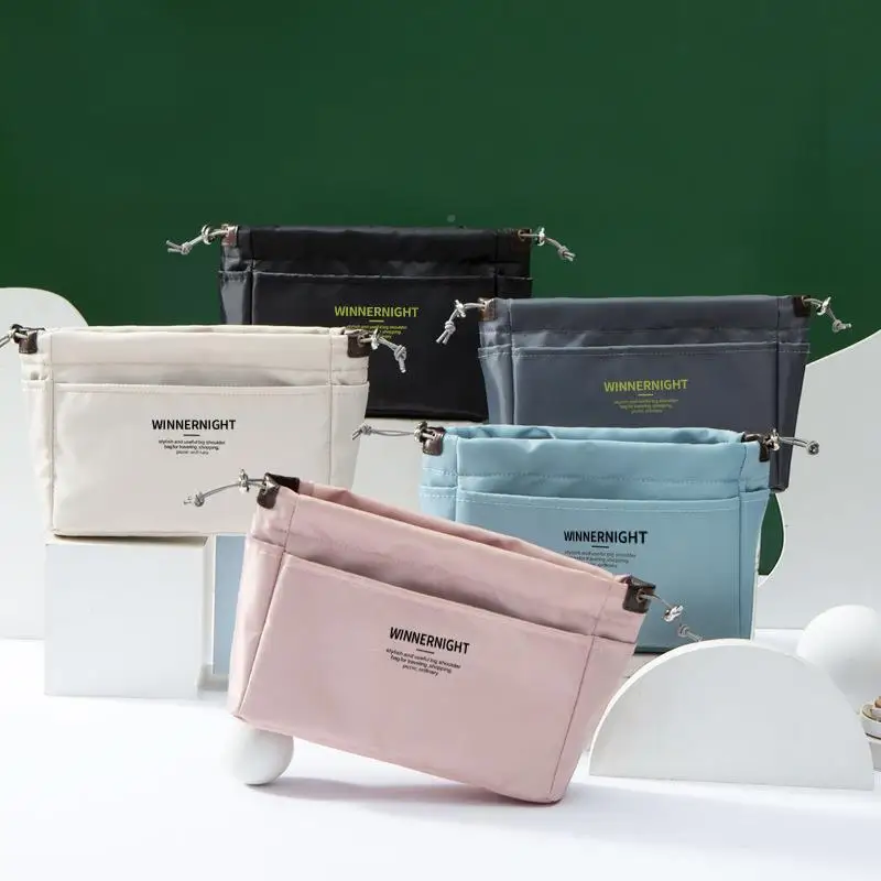 Luxury Nylon Sub-Bag Organizer for Makeup And Toiletries Medium Tote Inner Bag for Classification And Arrangement
