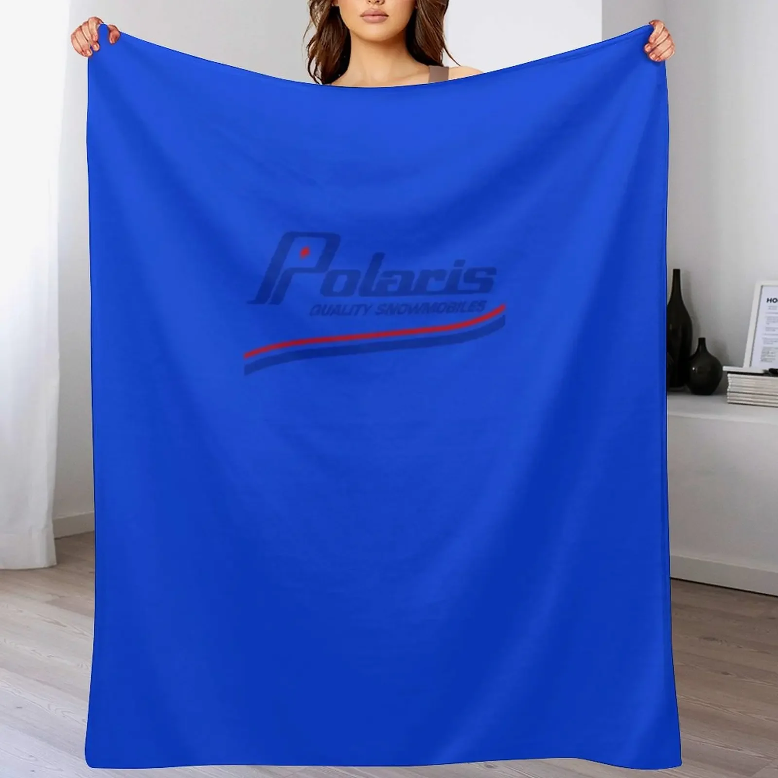 

Polaris Vintage Snowmobiles Sticker Throw Blanket for winter Retros Thermal Sofas Blankets