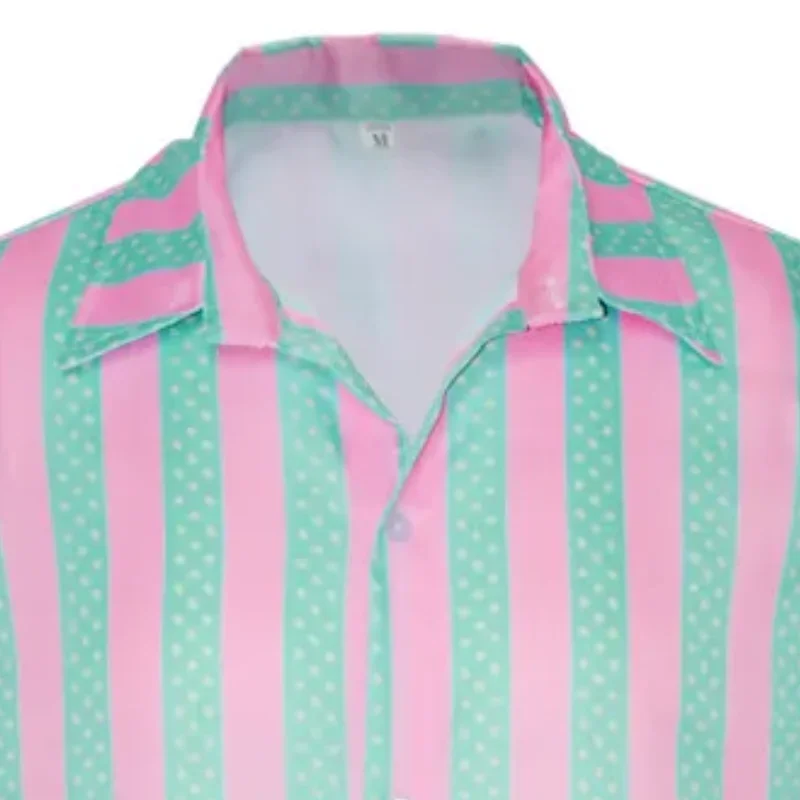 Costume de Cosplay du Film Barbi Ken Ryan Gosling pour Homme, Chemise Hawaïenne, Short de Vacances,