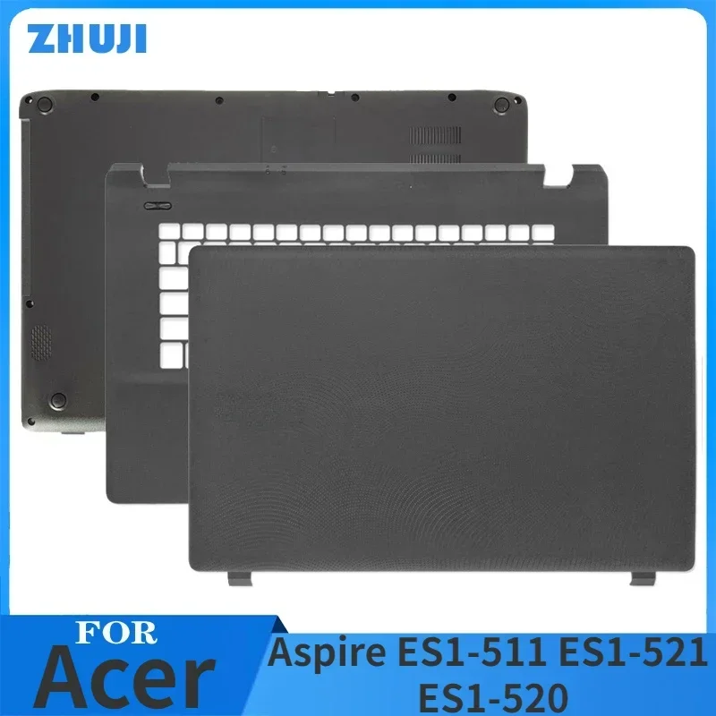 

New Laptop LCD Back Cover Palmrest Bottom Case Upper Top Lower Bottom Cover For Acer Aspire ES1-511 ES1-521 ES1-520 15.6 In