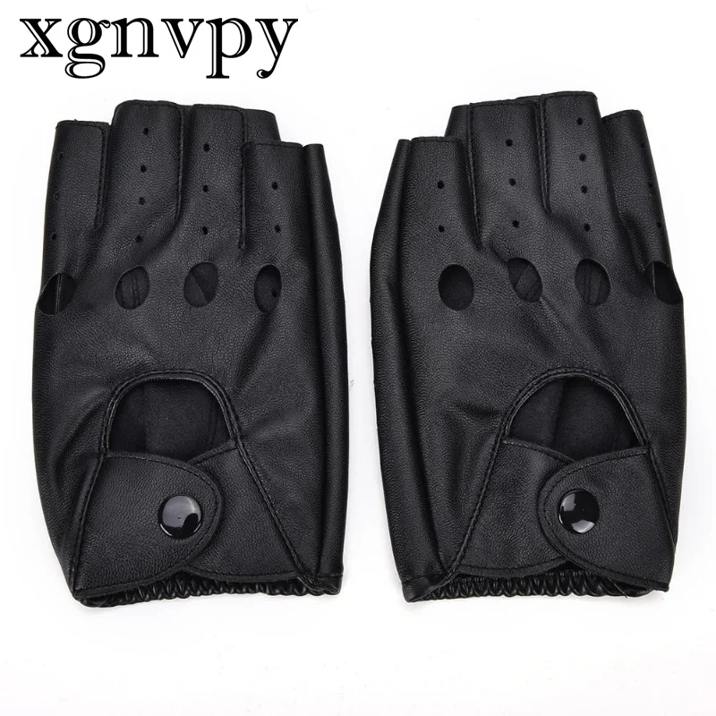 xgnvpy Hollow fashion motorcycle half-finger gloves Fashion breathable high-quality materials comfortable to wear